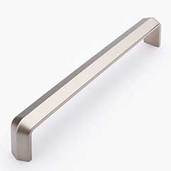 Sietto [P-2003-8-SN] Die Cast Zinc Cabinet Pull Handle - Eternity Series - Oversized - Satin Nickel Finish - 8&quot; C/C - 8 1/4&quot; L