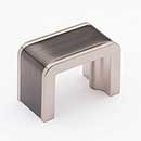 Sietto [K-2000-G-SN] Die Cast Zinc Cabinet Finger Pull - Fusion Series - Gunmetal &amp; Satin Nickel Finish - 1 3/8&quot; C/C - 1 3/4&quot; L