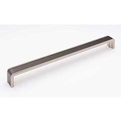Sietto [P-2000-12-G-SN] Die Cast Zinc Cabinet Pull Handle - Fusion Series - Oversized - Gunmetal &amp; Satin Nickel Finish - 12" C/C - 12 3/8" L