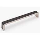 Sietto [P-2000-8-MB-SN] Die Cast Zinc Cabinet Pull Handle - Fusion Series - Oversized - Matte Black &amp; Satin Nickel Finish - 8&quot; C/C - 8 3/8&quot; L