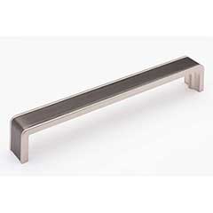 Sietto [P-2000-8-G-SN] Die Cast Zinc Cabinet Pull Handle - Fusion Series - Oversized - Gunmetal &amp; Satin Nickel Finish - 8&quot; C/C - 8 3/8&quot; L