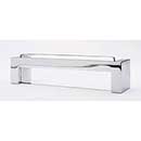Sietto [P-1800-PC] Glass Cabinet Pull Handle - Skyline Series - Oversized - Clear - Polished Chrome Base - 128mm C/C - 5 3/8" L