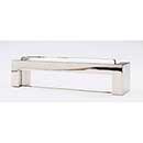 Sietto [P-1800-PN] Glass Cabinet Pull Handle - Skyline Series - Oversized - Clear - Polished Nickel Base - 128mm C/C - 5 3/8" L