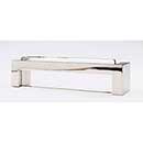 Sietto [P-1800-PN] Glass Cabinet Pull Handle - Skyline Series - Oversized - Clear - Polished Nickel Base - 128mm C/C - 5 3/8&quot; L