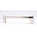 Sietto [P-1801-PN] Glass Cabinet Pull Handle - Skyline Series - Oversized - White - Polished Nickel Base - 128mm C/C - 5 3/8" L