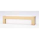 Sietto [P-1801-SB] Glass Cabinet Pull Handle - Skyline Series - Oversized - White - Satin Brass Base - 128mm C/C - 5 3/8" L