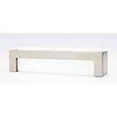 Sietto [P-1801-SN] Glass Cabinet Pull Handle - Skyline Series - Oversized - White - Satin Nickel Base - 128mm C/C - 5 3/8" L