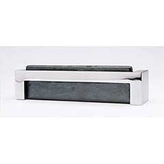 Sietto [P-1802-PC] Glass Cabinet Pull Handle - Skyline Series - Oversized - Irid Black - Polished Chrome Base - 128mm C/C - 5 3/8&quot; L