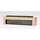 Sietto [P-1802-SB] Glass Cabinet Pull Handle - Skyline Series - Oversized - Irid Black - Satin Brass Base - 128mm C/C - 5 3/8&quot; L