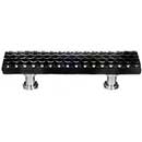 Sietto [P-902-ORB] Glass Cabinet Pull Handle - Texture Series - Standard Size - Black Honeycomb Glass - Oil Rubbed Bronze Base - 3" C/C - 5" L