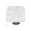 White - Sietto Glacier Series Glass Knobs & Pulls