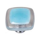 Light Aqua - Sietto Reflective Series Glass Knobs & Pulls