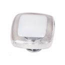 White - Sietto Reflective Series Glass Knobs & Pulls
