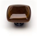 Woodland Brown & Umber Brown - Sietto Stratum Series Glass Knobs & Pulls
