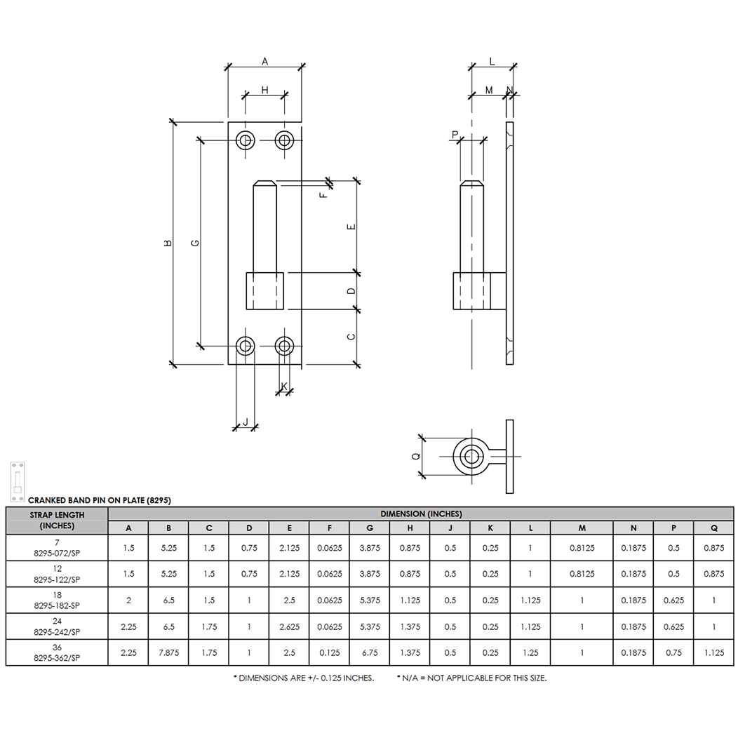 Snug Cottage 8295 Gate Strap Hinge Snug Cottage 8295 Gate Strap Hinge