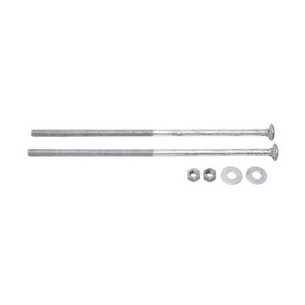 Snug Cottage [FP-CB3120-G] Steel Carriage Bolt, Nut &amp; Washer Pack - Hot Dipped Galvanized Finish - 3/8" x 12" L