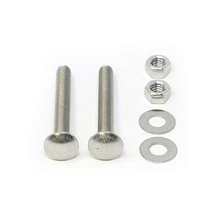 Snug Cottage [FP-CB330-SS] Stainless Steel Carriage Bolt, Nut &amp; Washer Pack - 3/8" x 3" L