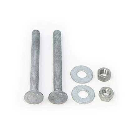Snug Cottage [FP-CB340-G] Steel Carriage Bolt, Nut &amp; Washer Pack - Hot Dipped Galvanized Finish - 3/8&quot; x 4&quot; L