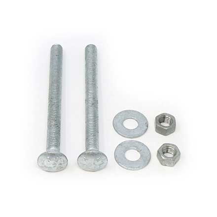 Snug Cottage [FP-CB345-G] Steel Carriage Bolt, Nut &amp; Washer Pack - Hot Dipped Galvanized Finish - 3/8&quot; x 4 1/2&quot; L