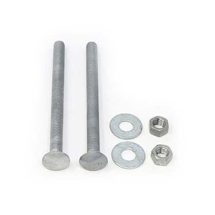 Snug Cottage [FP-CB350-G] Steel Carriage Bolt, Nut &amp; Washer Pack - Hot Dipped Galvanized Finish - 3/8" x 5" L