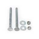 Snug Cottage [FP-CB350-G] Steel Carriage Bolt, Nut & Washer Pack - Hot Dipped Galvanized Finish - 3/8" x 5" L