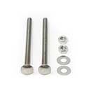 Snug Cottage [FP-CB355-SS] Stainless Steel Carriage Bolt, Nut & Washer Pack - 3/8" x 5 1/2" L