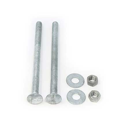 Snug Cottage [FP-CB360-G] Steel Carriage Bolt, Nut &amp; Washer Pack - Hot Dipped Galvanized Finish - 3/8&quot; x 6&quot; L