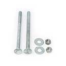 Snug Cottage [FP-CB360-G] Steel Carriage Bolt, Nut & Washer Pack - Hot Dipped Galvanized Finish - 3/8" x 6" L
