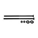 Snug Cottage [FP-CB5120-B] Steel Carriage Bolt, Nut & Washer Pack - Black Finish - 1/2" x 12" L