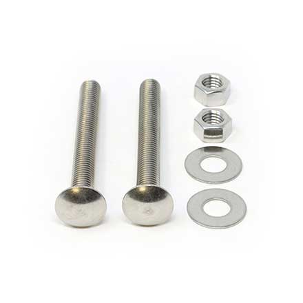 Snug Cottage [FP-CB545-SS] Stainless Steel Carriage Bolt, Nut &amp; Washer Pack - 1/2" x 4 1/2" L