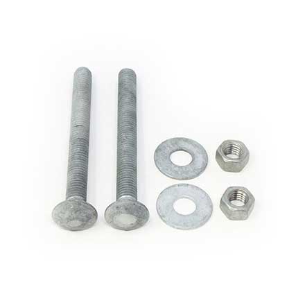 Snug Cottage [FP-CB550-G] Steel Carriage Bolt, Nut &amp; Washer Pack - Hot Dipped Galvanized Finish - 1/2" x 5" L
