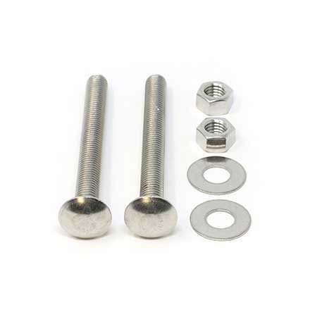 Snug Cottage [FP-CB550-SS] Stainless Steel Carriage Bolt, Nut &amp; Washer Pack - 1/2" x 5" L
