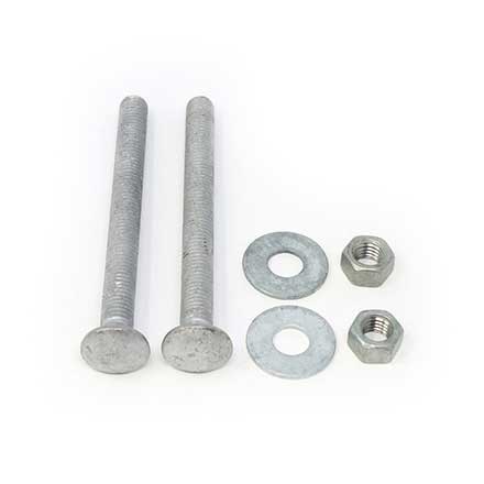 Snug Cottage [FP-CB555-G] Steel Carriage Bolt, Nut &amp; Washer Pack - Hot Dipped Galvanized Finish - 1/2" x 5 1/2" L