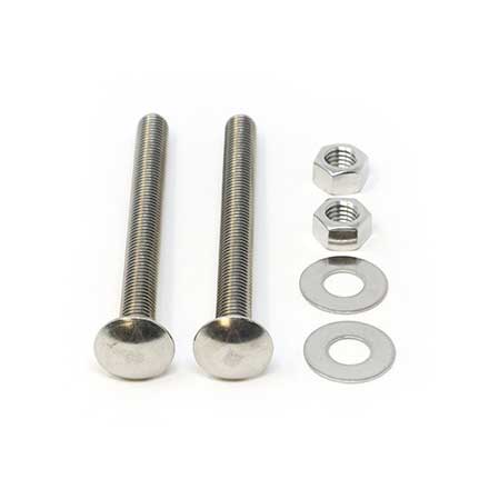 Snug Cottage [FP-CB555-SS] Stainless Steel Carriage Bolt, Nut &amp; Washer Pack - 1/2" x 5 1/2" L