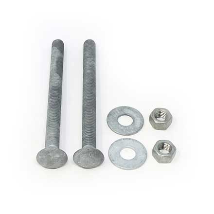 Snug Cottage [FP-CB560-G] Steel Carriage Bolt, Nut &amp; Washer Pack - Hot Dipped Galvanized Finish - 1/2" x 6" L