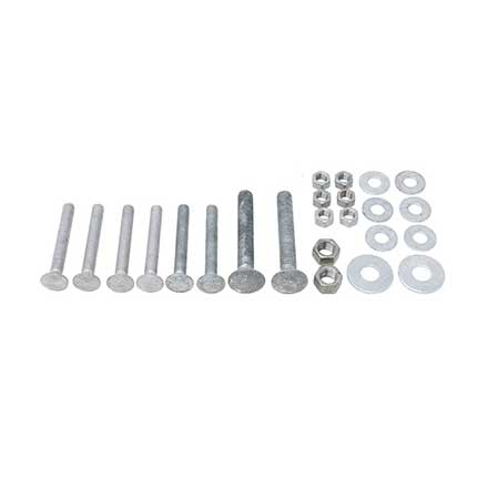 Snug Cottage [FP8305-20G] Steel Carriage Bolt, Nut &amp; Washer Pack - 8305/8307 Straps - Hot Dipped Galvanized Finish - Up to 2" TH