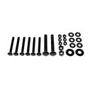 Snug Cottage [FP8305-25B] Steel Carriage Bolt, Nut & Washer Pack - 8305/8307 Straps - Black Finish - For Gates 2 1/2" TH