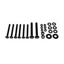 Snug Cottage [FP8305-30B] Steel Carriage Bolt, Nut & Washer Pack - 8305/8307 Straps - Black Finish - For Gates 3" TH