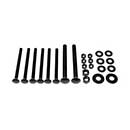 Snug Cottage [FP8305-40B] Steel Carriage Bolt, Nut & Washer Pack - 8305/8307 Straps - Black Finish - For Gates 4" TH
