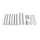 Snug Cottage [FP8305-40G] Steel Carriage Bolt, Nut & Washer Pack - 8305/8307 Straps - Hot Dipped Galvanized Finish - For Gates 4" TH