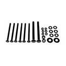 Snug Cottage [FP8305-45B] Steel Carriage Bolt, Nut & Washer Pack - 8305/8307 Straps - Black Finish - For Gates 4 1/2" TH