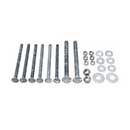 Snug Cottage [FP8305-45G] Steel Carriage Bolt, Nut & Washer Pack - 8305/8307 Straps - Hot Dipped Galvanized Finish - For Gates 4 1/2" TH