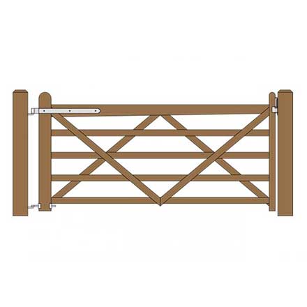 Snug Cottage [FP-DOUBLEV-G] Double V Gate Fastener Pack - Single Gate - Hot Dipped Galvanized Finish