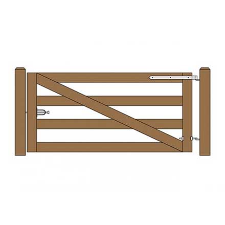 Snug Cottage [FP-MAINE-B] Maine Gate Fastener Pack - Single Gate - Black Finish