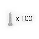 Snug Cottage [FP-LSG-5/16-2C] Steel Lag Screw - Hot Dipped Galvanized Finish - 5/16" x 2" L - 100 Pack