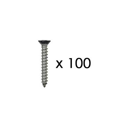 Snug Cottage [FP-BSS-12-15C] Stainless Steel Wood Screw - Phillips - Flat Head - Black Finish - #12 x 1 1/2" L - 100 Pack
