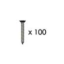Snug Cottage [FP-BSS-12-15C] Stainless Steel Wood Screw - Phillips - Flat Head - Black Finish - #12 x 1 1/2" L - 100 Pack