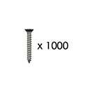 Snug Cottage [FP-BSS-12-15M] Stainless Steel Wood Screw - Phillips - Flat Head - Black Finish - #12 x 1 1/2" L - 1,000 Pack