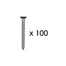 Snug Cottage [FP-BSS-12-2C] Stainless Steel Wood Screw - Phillips - Flat Head - Black Finish - #12 x 2" L - 100 Pack
