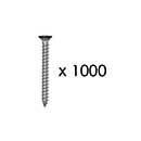Snug Cottage [FP-BSS-12-2M] Stainless Steel Wood Screw - Phillips - Flat Head - Black Finish - #12 x 2" L - 1,000 Pack